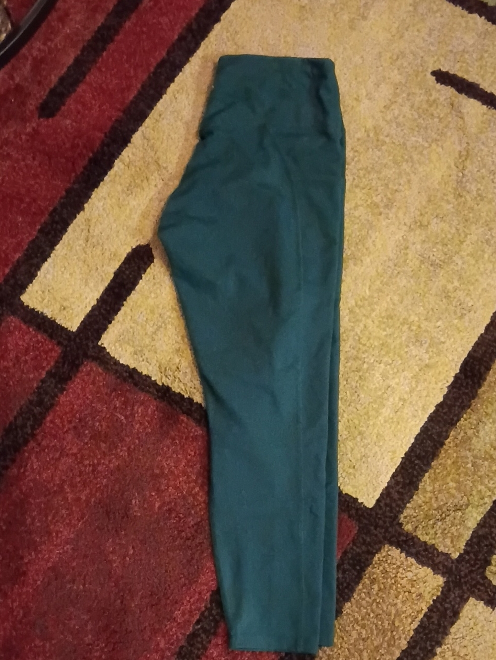 Women's Teal Stretch Dress Pants - Classic Slim Fit Size Medium